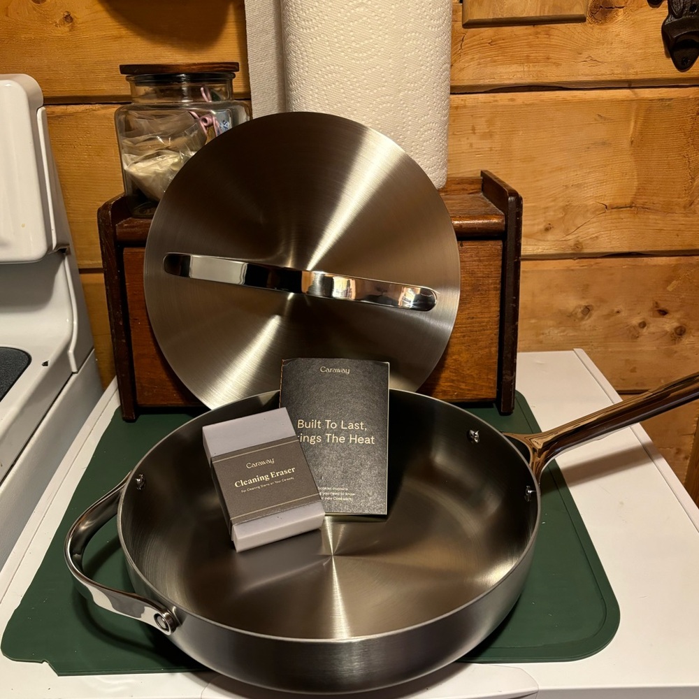 NIB Caraway 4.5qt stainless steel saute pan